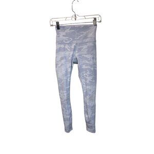 Lululemon Womens High-Waisted Camo Leggings Size 4 Gray/White Stretch Activewear